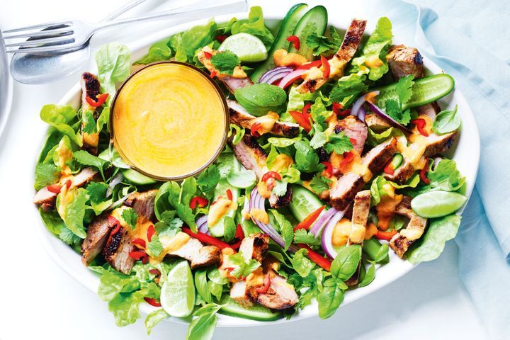 Healthy Bites Recipe: Thai-Style Pork Salad With Red Curry Dressing