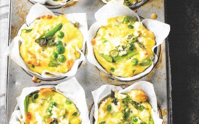 Healthy Bites Recipe: Asparagus, Pea & Mint Frittata Muffins