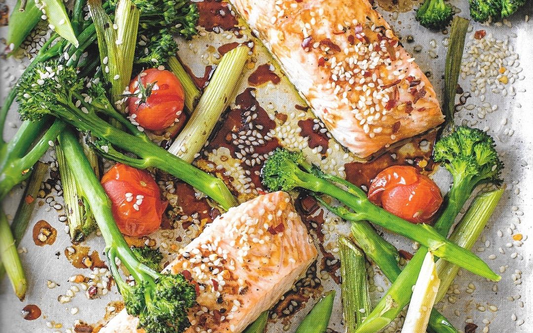 Healthy Bites Recipe: Sesame Salmon With Broccolini & Tomatoes