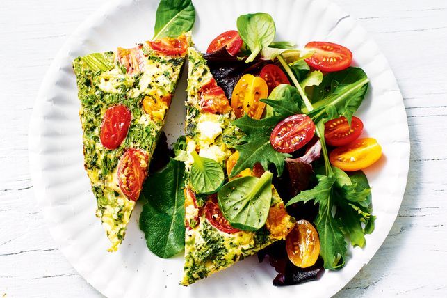 Healthy Bites Recipe: Summer Greens, Tomato & Basil Frittata