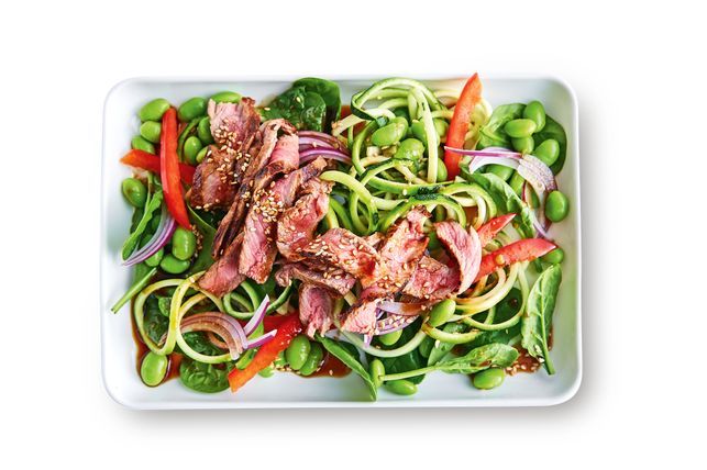 Healthy Bites Recipe: Warm Wasabi Beef & Zoodle Salad