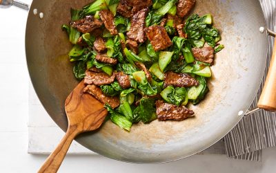 Healthy Bites Recipe: Chinese Ginger Beef Stir-fry with baby bok-choy
