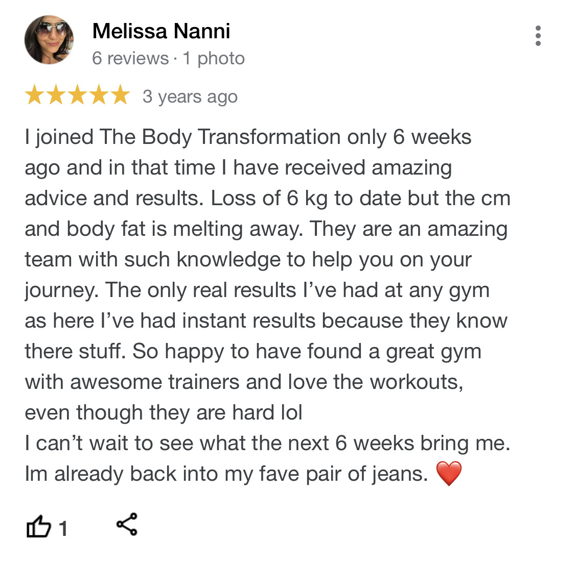 Melissa Nanni - google review