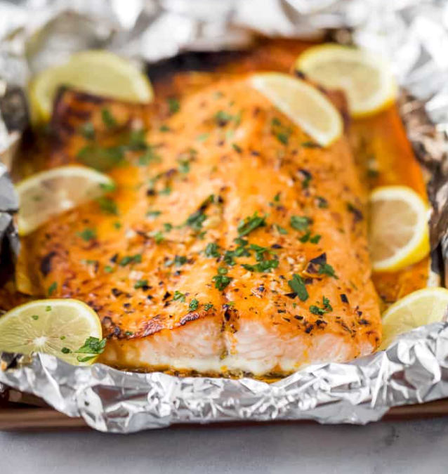 Healthy Bites Recipe: Garlic Butter Baked Salmon in Foil