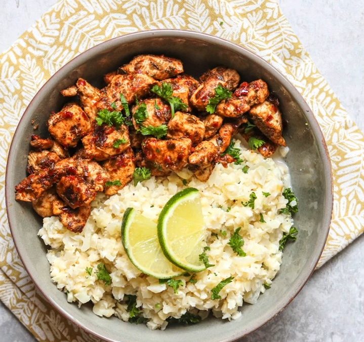 Healthy Bites Recipe: Jerk Chicken with Cauliflower Rice