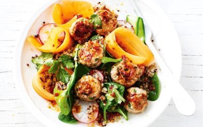 Healthy Bites Recipe: Spicy Pork Meatballs & Salad