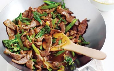 Healthy Bites Recipe: Sizzling Garlic Beef With Broccolini