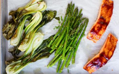 Healthy Bites Recipe: One Tray Glazed Salmon & Bok Choy