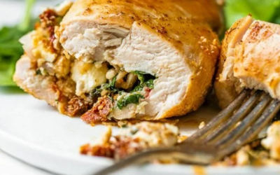 Healthy Bites Recipe: Stuffed Chicken Breast With Spinach, Tomato & Feta