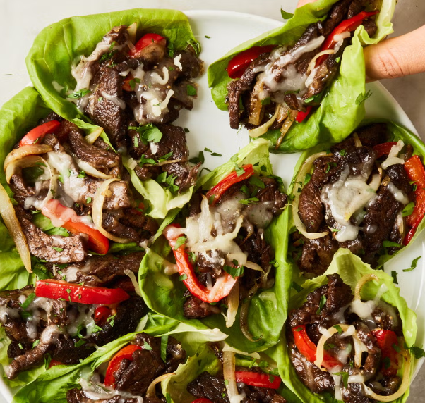 Healthy Bites Recipe: Philly Cheesesteak Lettuce Wraps