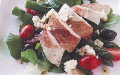 Healthy Bites Recipe: Prosciutto-wrapped Chicken With Asparagus Salad